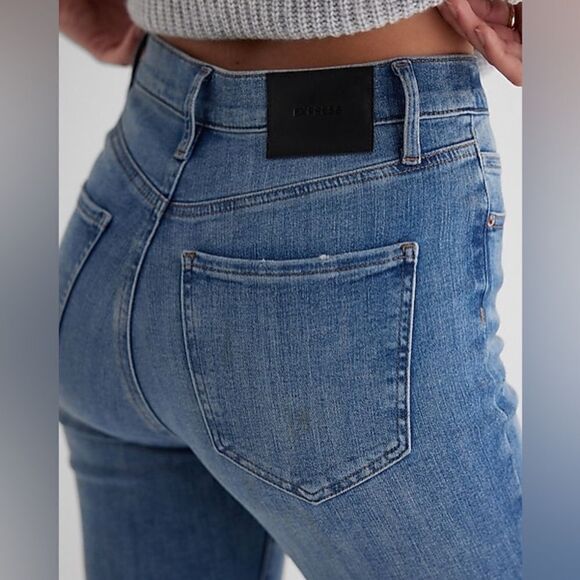 Express Women's High Rise Jeans - Blue - Picture 13 of 16